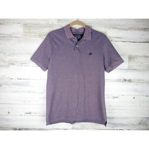 Banana Republic mens M medium shirt polo short sleeve purple